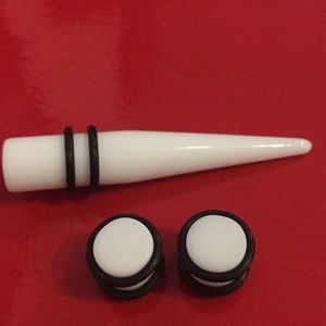 Acrylic 1 taper 2 plugs stretch kit for 10mm